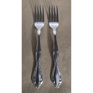 Oneida Community CANTATA Set of 2 Dinner Forks Stainless Flatware Silverware